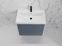 Style Line Мебель для ванной Стокгольм 70 подвесная графит софт – фотография-6